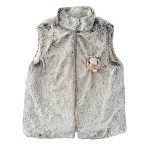 Dani Créations Kids’ Marmot Plush Sleeveless Vest 
Soft Size 5/6